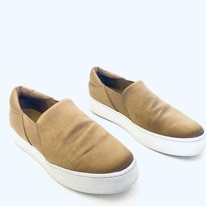 Vince Warren Platform Fashion Slip On Sneakers Tan